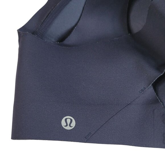 Lululemon Sports Bra Blue Midnight 34DD Enlite Seamless Full Coverage Weave Back - Picture 8 of 9